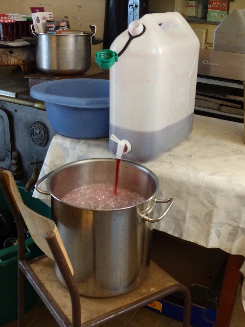 Soutirage après une nuit de décantation